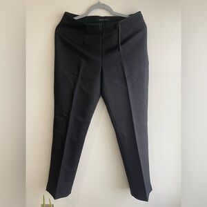 Elie Tahari Black Ribbed Waist Pants